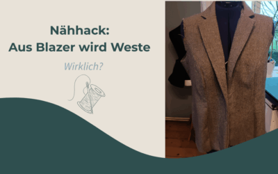 Mein neuer Nähhack: Aus Blazer wird  Hundeweste – (oder nicht?)