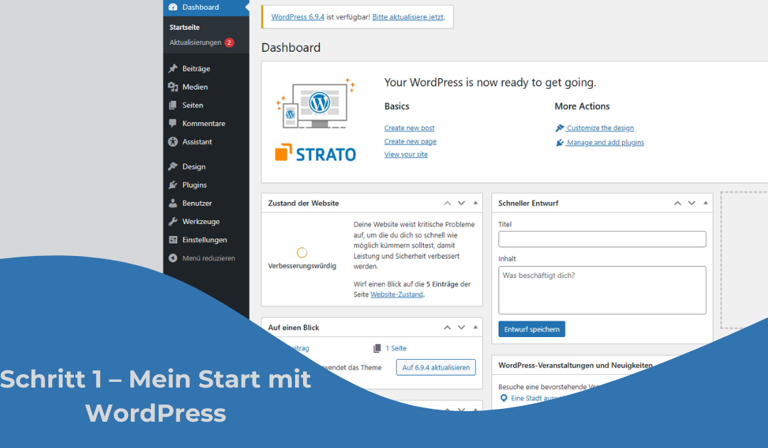 Beitragsbild WordPress Start