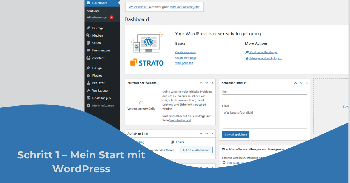 Beitragsbild WordPress Start