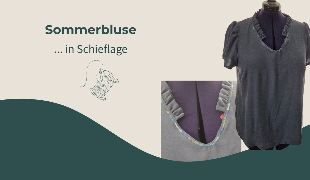 Sommerbluse in Schieflage