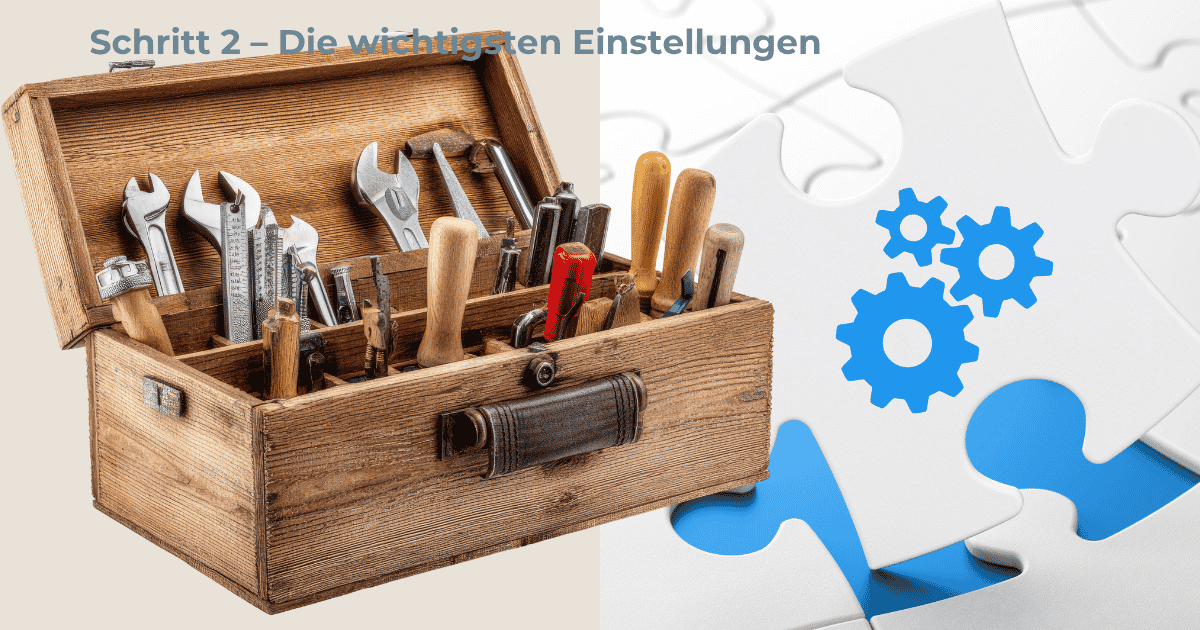 Beitragsbild für die wichtigsten Einstellungen in WordPress